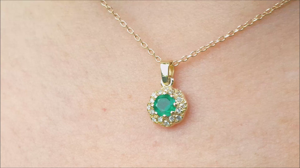 Real emerald necklace