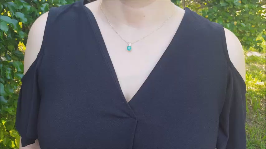 Authentic Colombian emerald pendant