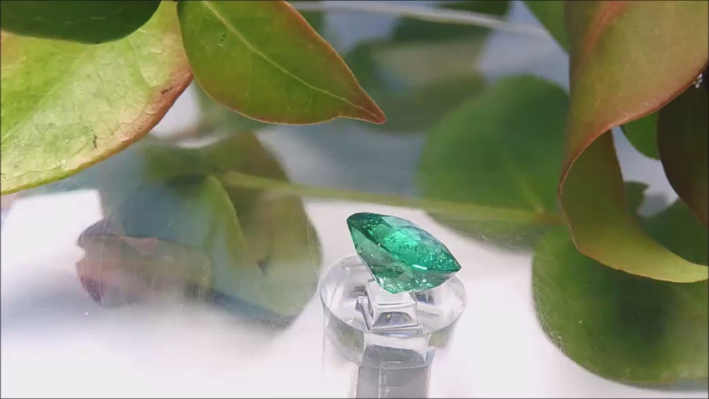 GIA certified emerald cushion cut