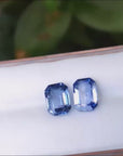 Genuine loose blue sapphires matching pair
