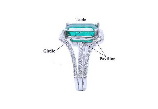 Fake emerald cut on sale ring