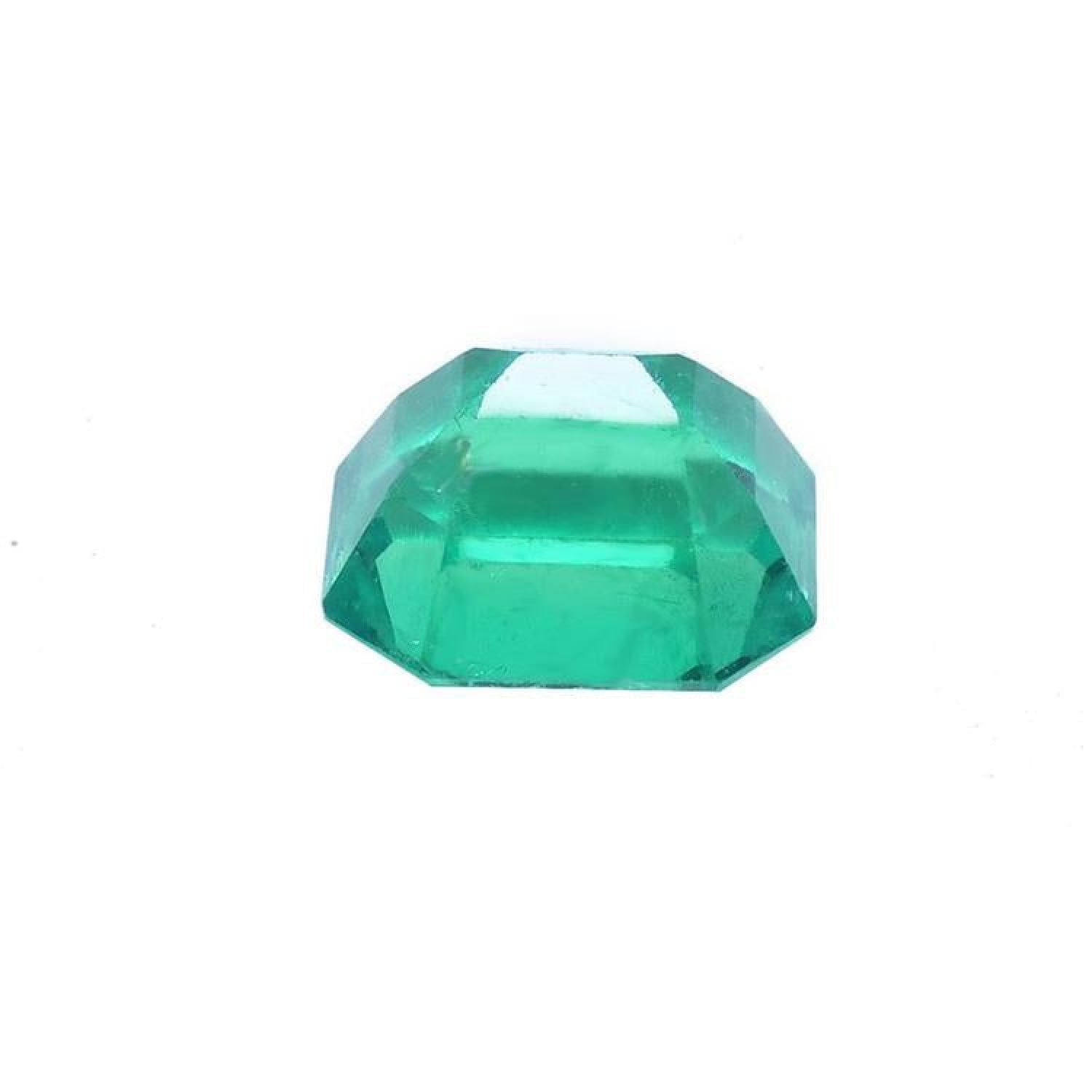 3.17 ct GIA certified natural loose Colombian emerald, medium-deep green, octagonal cut.