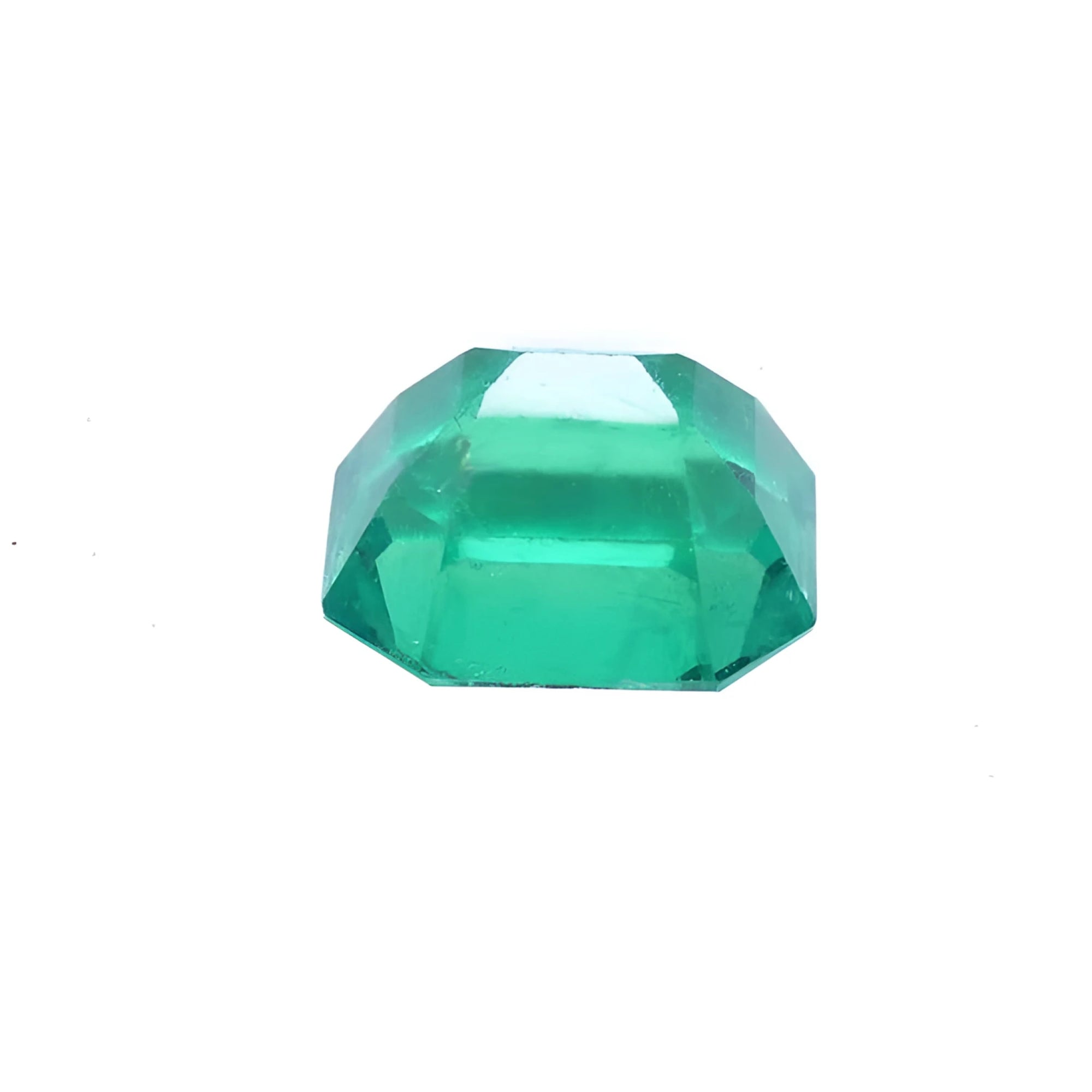 3.17 ct GIA certified natural loose Colombian emerald, medium-deep green, octagonal cut.